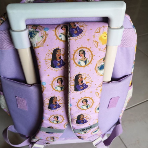 Must Team Disney Wish School Backpack with Bottle Holder, 25L, Pink