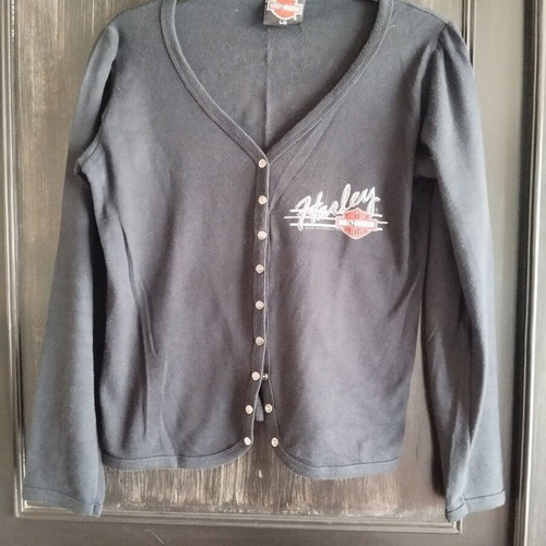 Harley Davidson original long sleeve shirt with studs like new, black