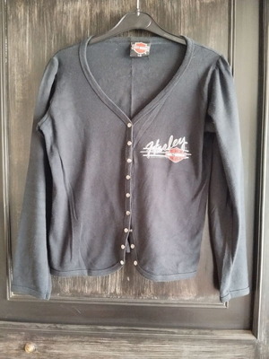 Harley Davidson original long sleeve shirt with studs like new, black