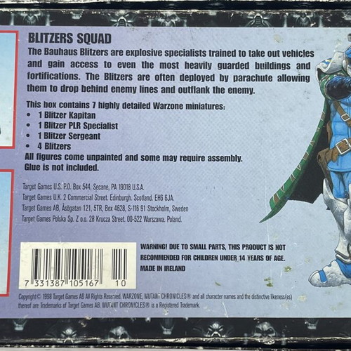Warzone Bauhaus Blitzers Squad painted miniatures set used