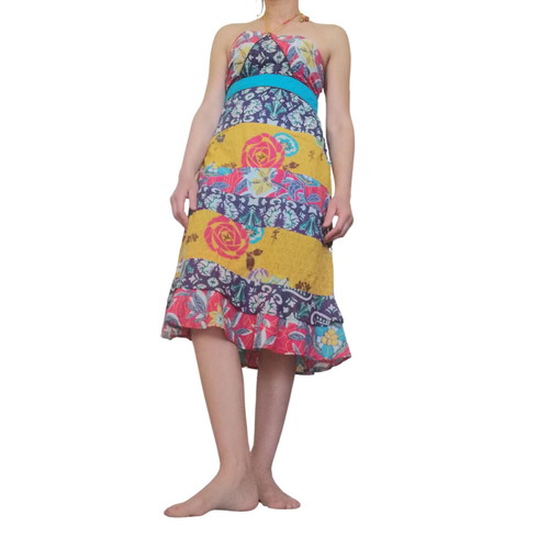 Boho casual dress Pepe Jeans used, colorful Y2K cotton