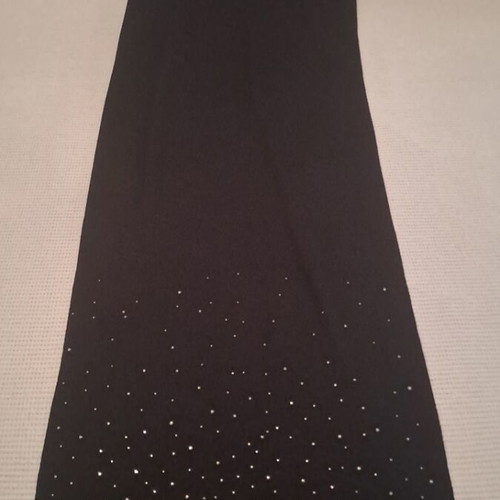 Black winter scarf with strass like new