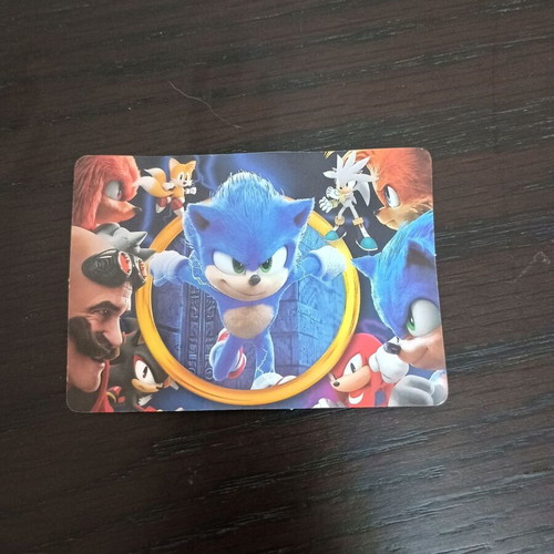 Sonic cards set of 3, like new