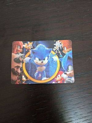 Κάρτες Sonic σετ 3 τεμαχίων, σαν καινούργιες