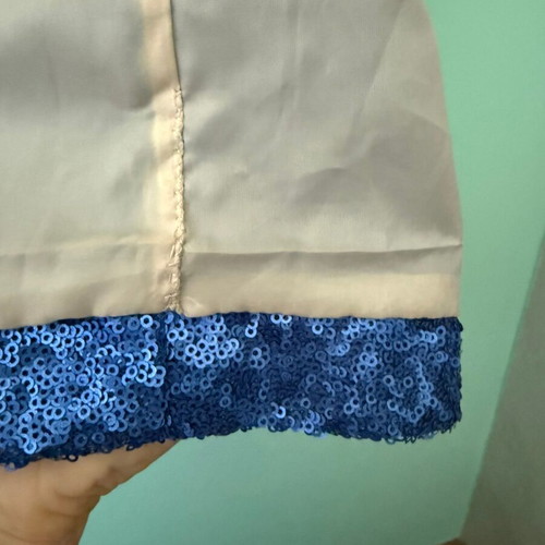 Mi-Rō electric blue sequin dress used, midi length