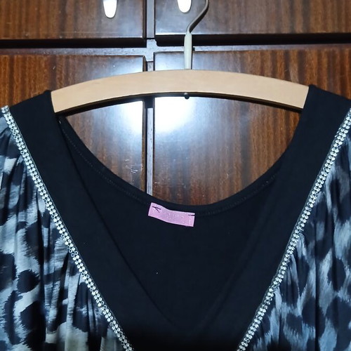 Pin Up blouse-tunic, animal print, size L