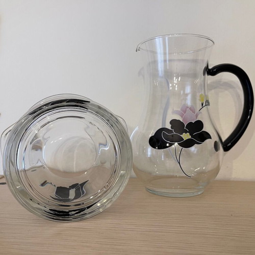 Giakoumi set jug and ice bucket vintage Italian new
