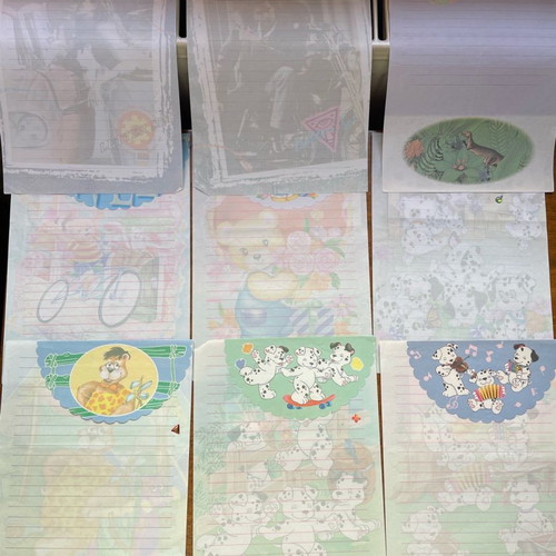 Letters used, pack from the 90s decade
