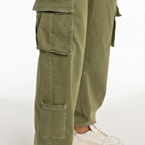 Replay women's cargo jogger pants khaki W26