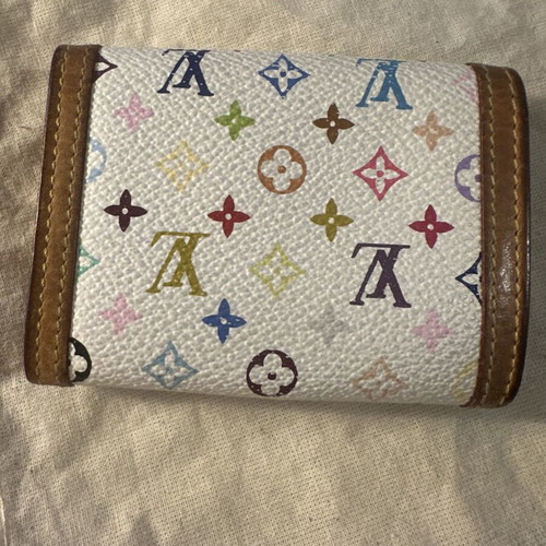 Louis Vuitton Limited Edition Murakami Multicolor Mini Wallet like new