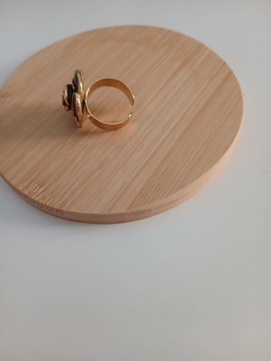 Red Rose Ring with Adjustable Size, New