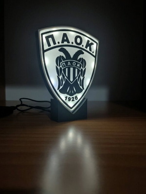 PAOK light sign new with led and usb cable