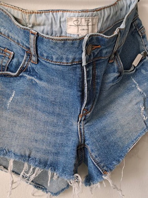 Sakis Rouvas Collection denim shorts like new, low-rise, blue