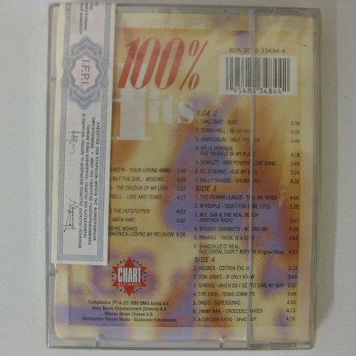 100% Hits Kiss FM double cassette new