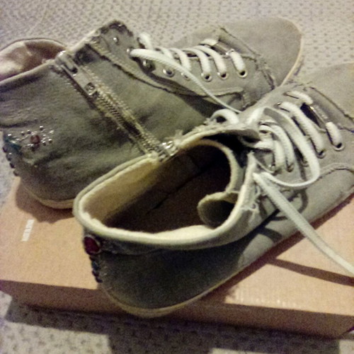 Kricket canvas boot used, gray, size 40