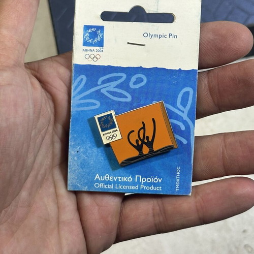 Olympic Pin Athens 2004 used, artistic gymnastics design