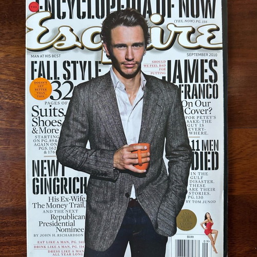 James Franco magazine pack like new, 2 English and 1 Greek
