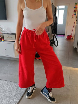 Zara ankle-length tracksuit like new, red, size S