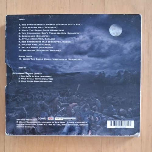 Iced Earth The Glorious Burden double CD like new with slipcase and booklet
