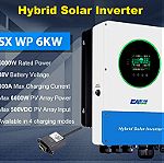  EASUN POWER ΝΕΟ ΜΟΝΤΕΛΟ IGrid-SX-WP-6KW-WIFI Τιμή εργοστασίου IP65 υβριδικό αδιάβροχο ηλιακό σύστημα 6000W 100A MPPT ηλιακός μετατροπέας εκτός δικτιου