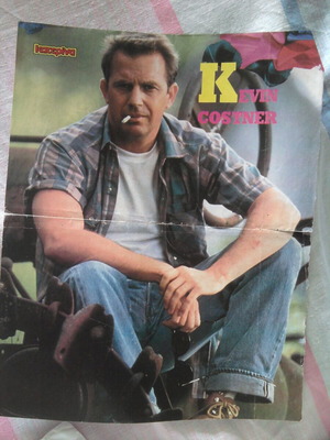 Αφίσα Kevin Costner & 4 Non Blondes μεταχειρισμένη, μέγεθος 29x23