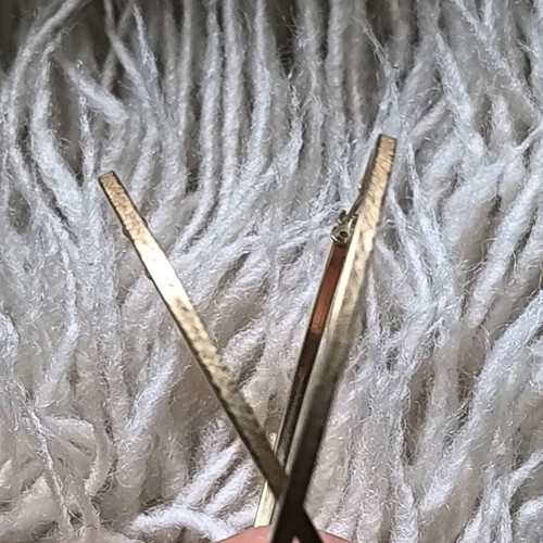 Italian 14K gold hoop earrings like new, 5.5 cm diameter