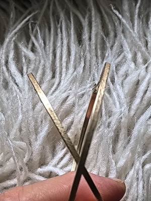 Italian 14K gold hoop earrings like new, 5.5 cm diameter