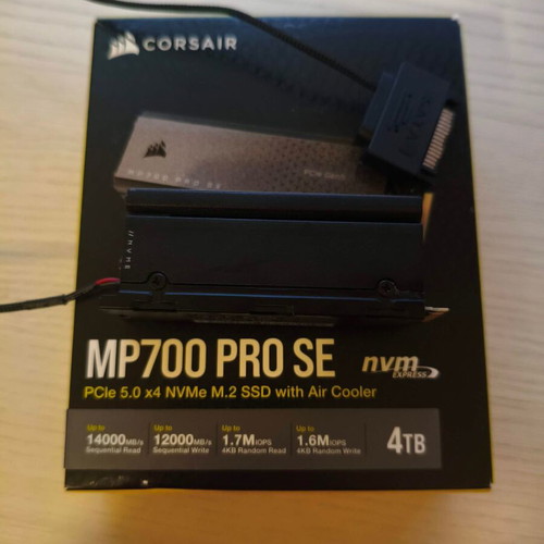 Corsair MP700 PRO SE SSD 4TB M.2 NVMe PCI Express 5.0 like new