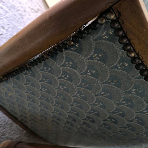 Vintage armchair set used, two pieces