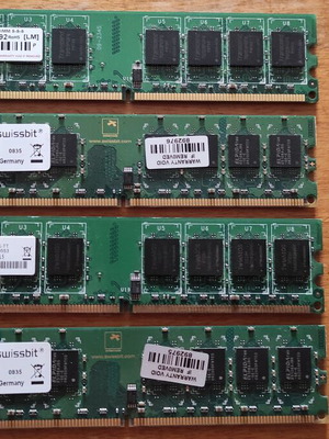 Ram memory used, pack of 4 modules