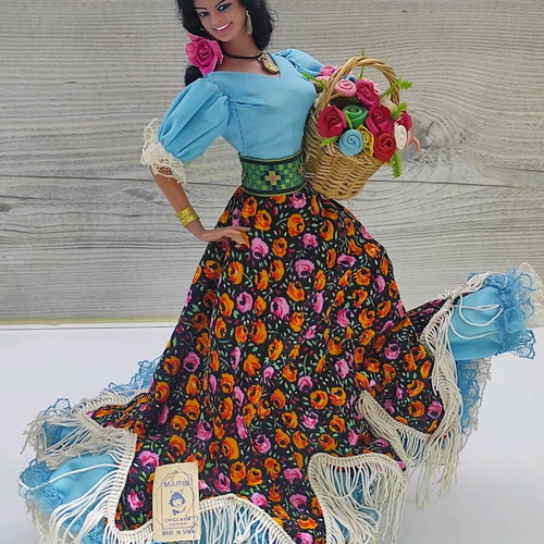 Συλλεκτική κούκλα Marín Malena Márquez καινούργια, 33cm, Ισπανίας δεκαετίας '70