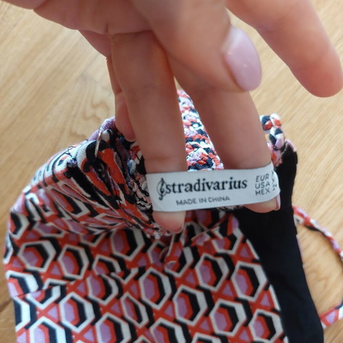 Stradivarius crop top like new, multicolor, size XS