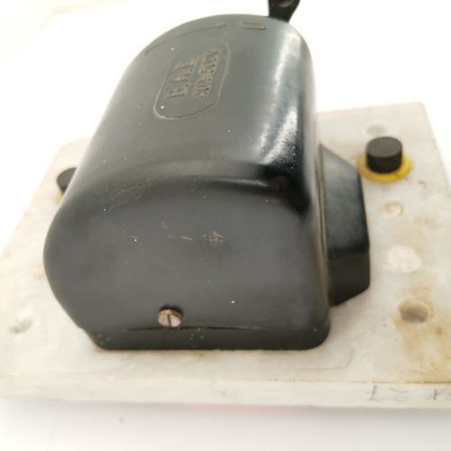 Single-phase electric switch used, marble, 1960