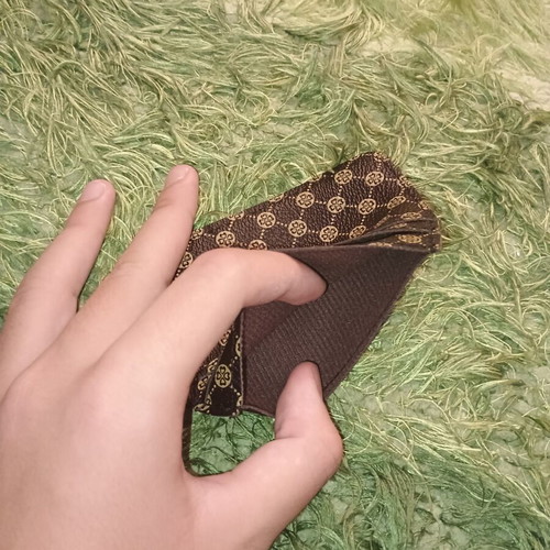 Card wallet brown leather inside like new