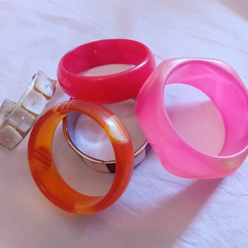 Bracelets used, colorful set