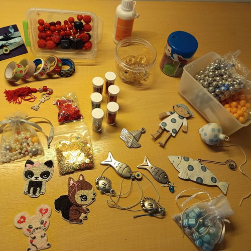 Craft supplies pack new with decorative and packaging materials