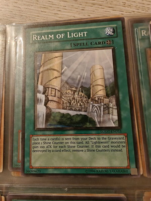Yu-Gi-Oh card Realm of Light like new