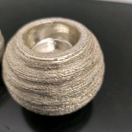 Decorative tealight holders like new, set of 2