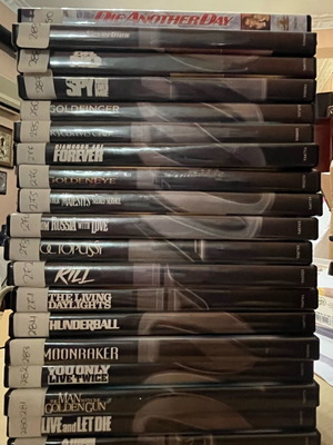 007 DVD like new, pack of 19 discs