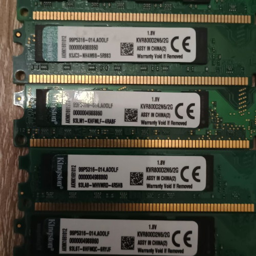 DDR2 2GB 800MHz RAM pack of 10 new