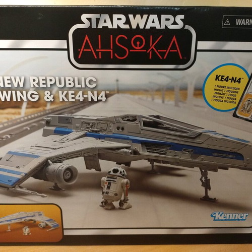 Star Wars Hasbro Ahsoka TV Series E-Wing spaceship new with exclusive astromech droid figure