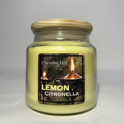 Chestnut Hill Soy Candle Lemon Citronella new, anti-mosquito outdoor