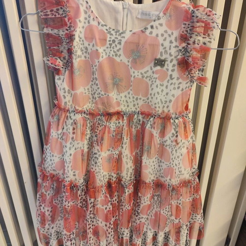 Miss Ebita dress for 4 years like new, white and red