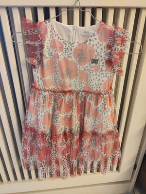 Miss Ebita dress for 4 years like new, white and red