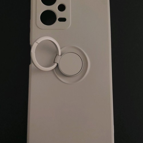 Redmi Note 12 5G case new, silicone with ring and magnet white