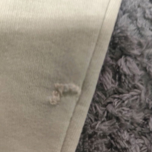Tracksuit set used, beige and brown, with small mark