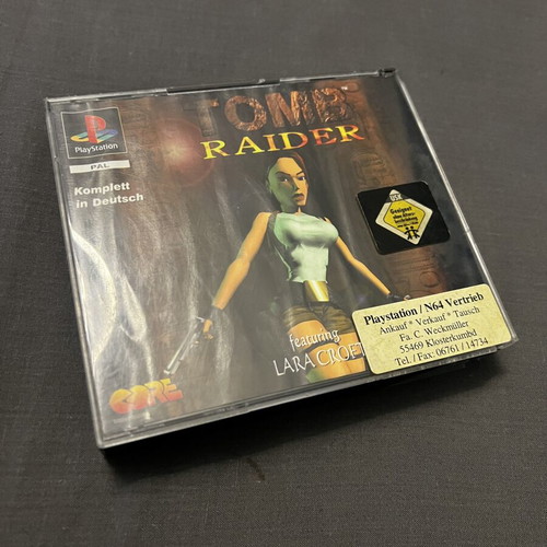 Tomb Raider 1 PlayStation PS1 used, German edition