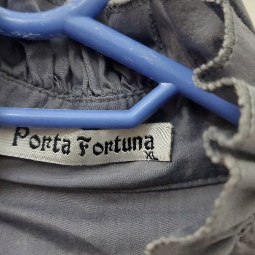 Porta Fortuna women's shirt size M like new, gray and blue