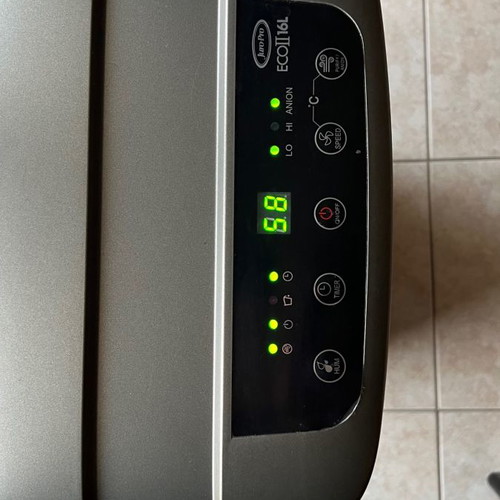 Juro-Pro Eco II 16lt dehumidifier used with ionizer