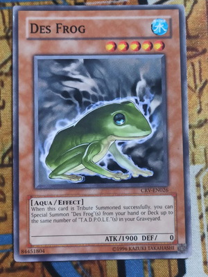 Des Frog Effect Monster Yu-Gi-Oh! card like new